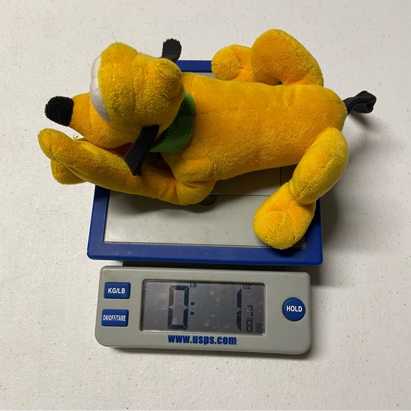 Disney Store Mickey Mouse Funhouse Pluto 8" Pray Plush Stuffed Little Dog Yellow - Picture 8 of 8
